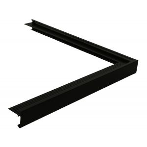 Dachrandprofil Standard schwarz Außenecke 45mm