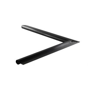 Dachrandprofil Innenecke mit Perlenbesatz schwarz 26mm